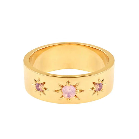 Claudia Pink Zirconia Ring