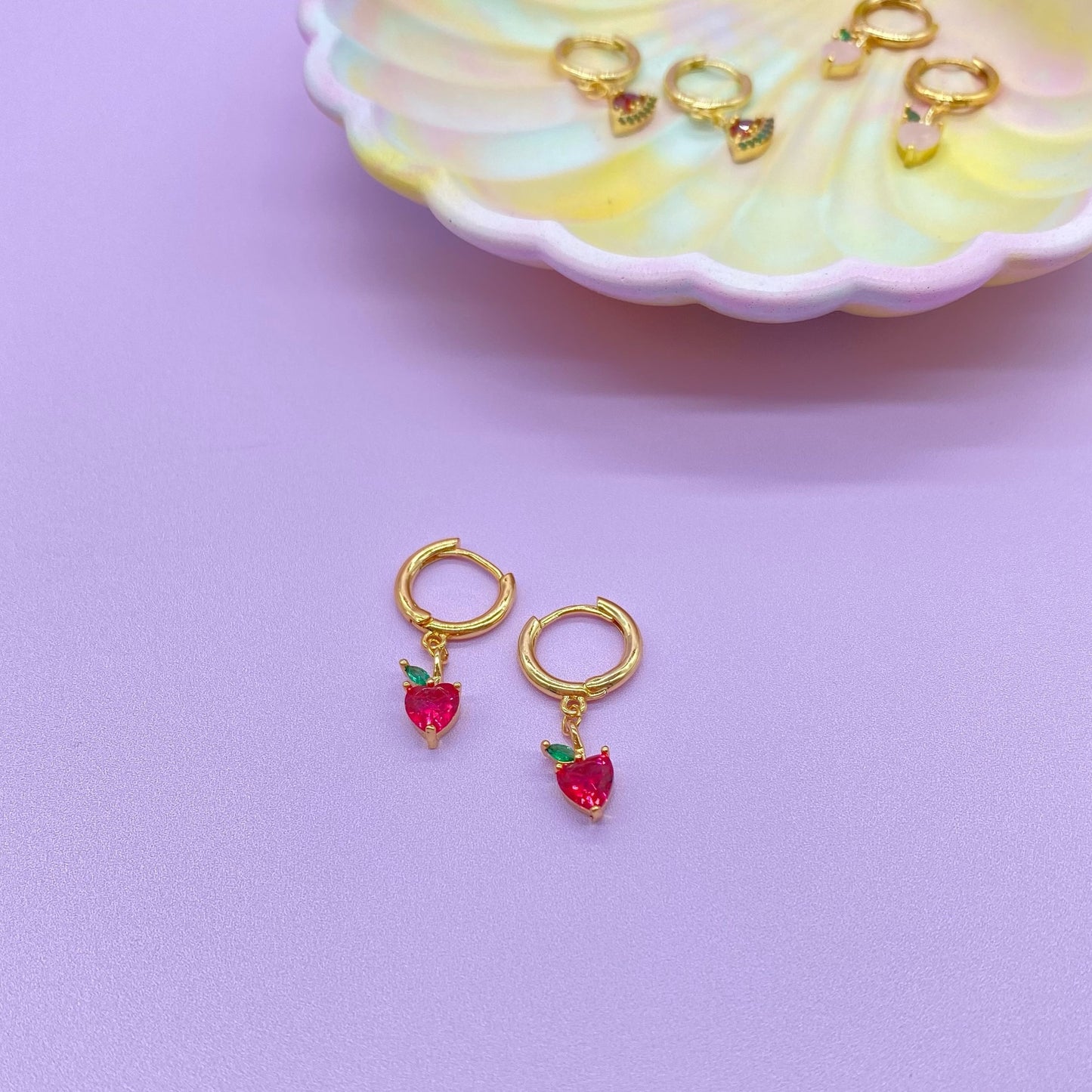 Skye Watermelon Earrings