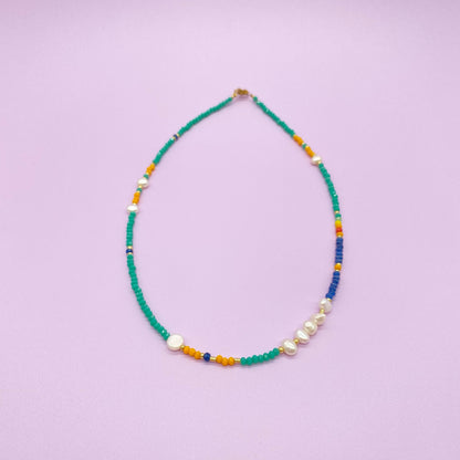 Nyah Crystal Bead Necklace